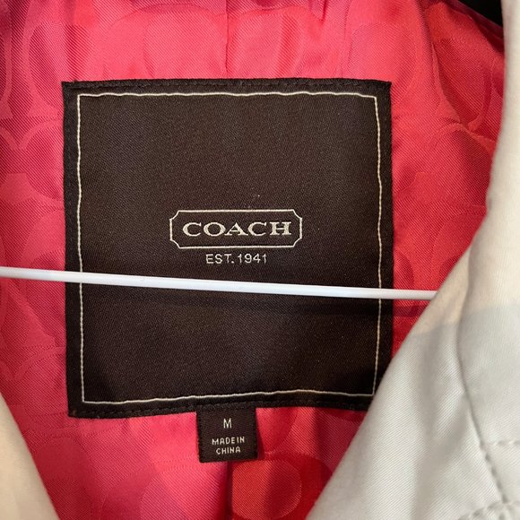 Coach Trench Sz M - Picture 14 of 16